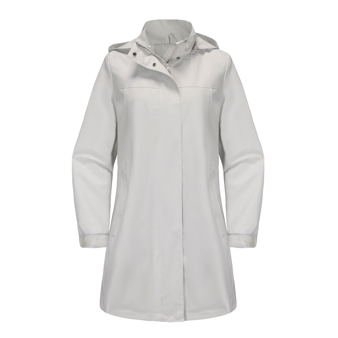 Drune | Lange Wasserdichte Regenjacke Mit Kapuze Für Damen