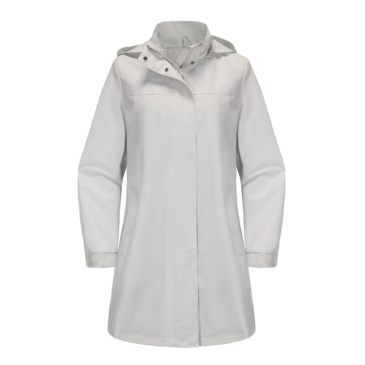 Drune | Lange Wasserdichte Regenjacke Mit Kapuze Für Damen