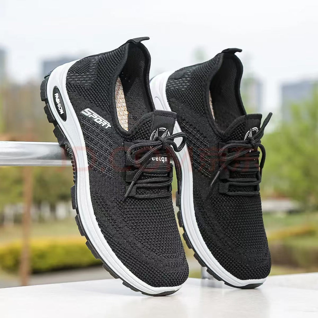 Damen Sportliche Sneakers mit elastischem Obermaterial und rutschfester Sohle Drune