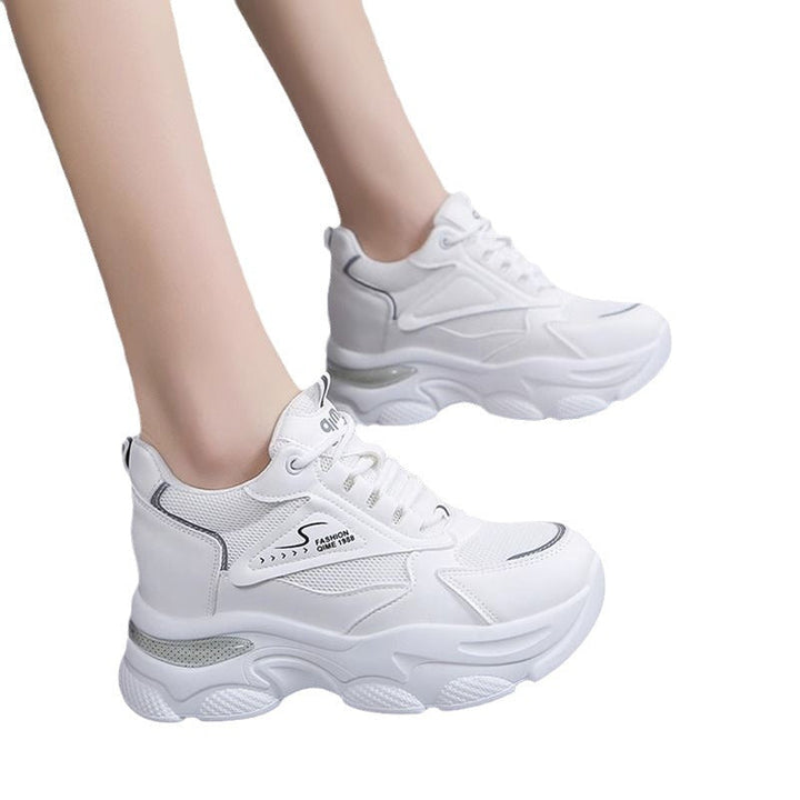 Damen Sportliche Chunky Sneakers mit atmungsaktiver Mesh-Oberfläche und gepolsterter Sohle Drune