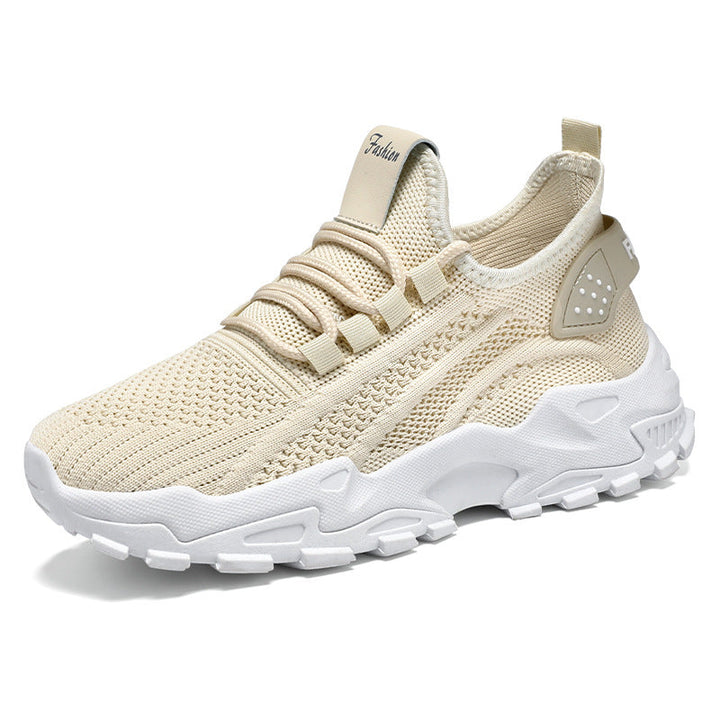 Damen Sportliche Sneaker mit atmungsaktiver Netzstruktur und dämpfender Sohle Drune