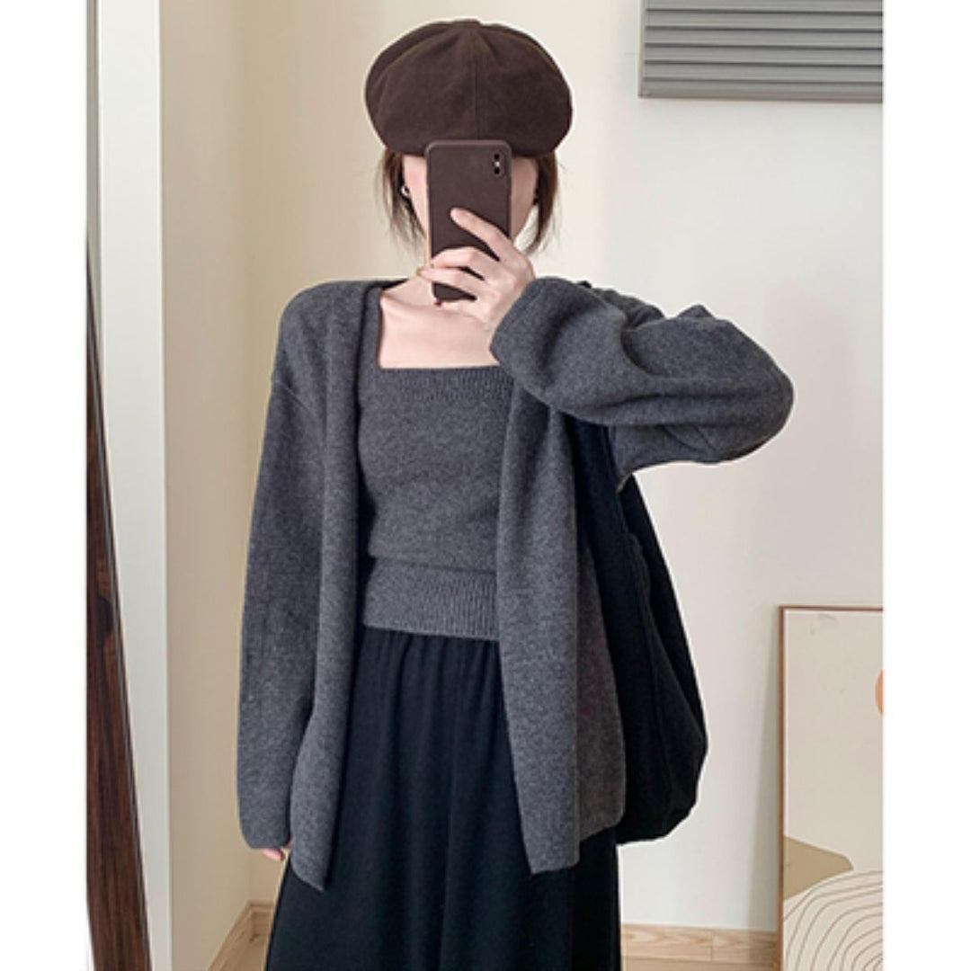 Damen gemütliche Strickjacke Drune