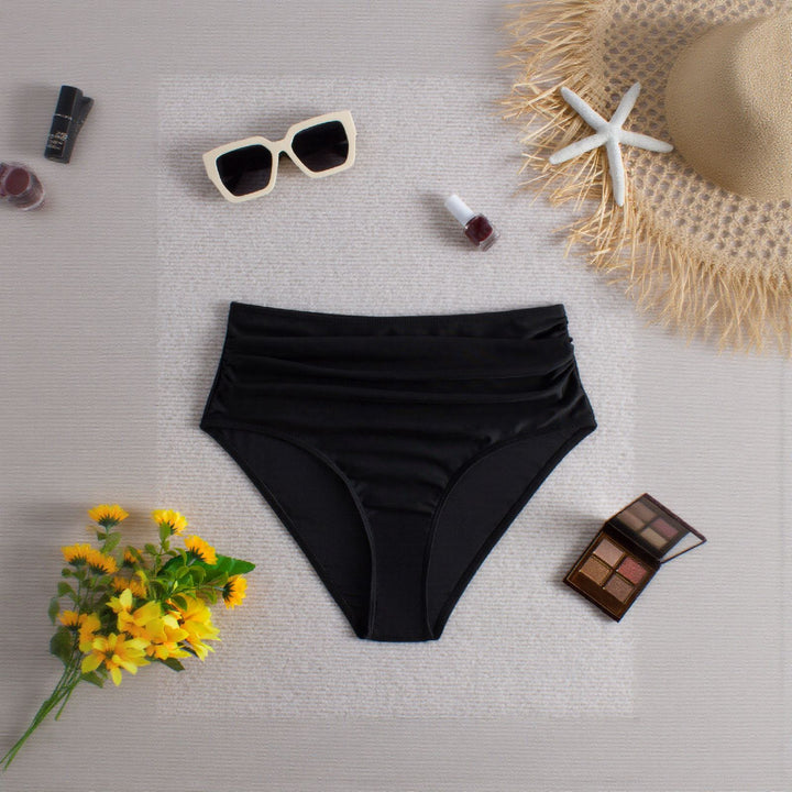 Damen Hochtaillierte Bikinihose Drune