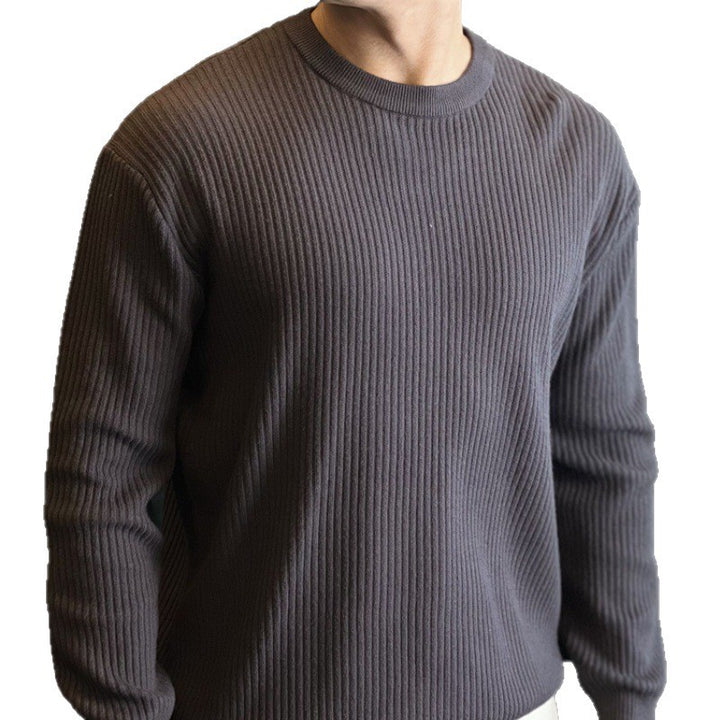 Herren Modischer Grobstrickpullover mit Rundhalsausschnitt Drune 1787964468
