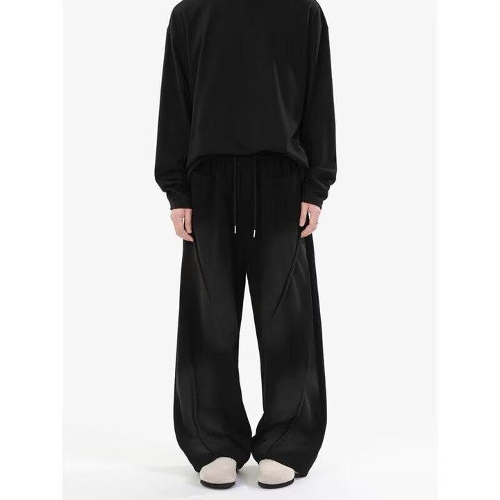 Herren Extreme Oversize Jogginghose mit extra weitem Bein, Kordelzug und Eingrifftaschen Drune