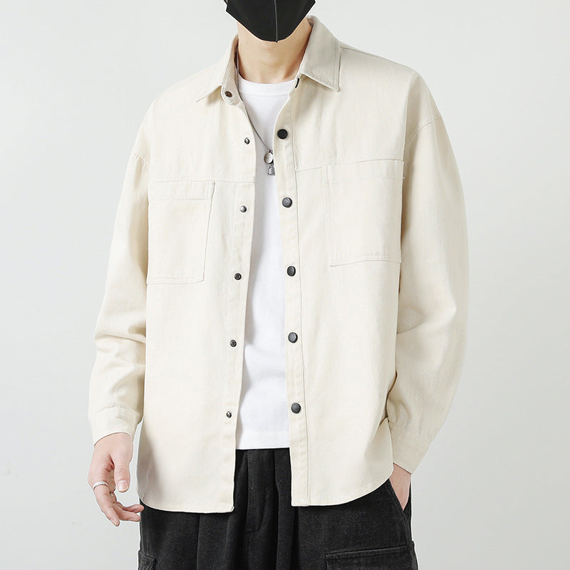 Herren Lässige Overshirt-Jacke Drune