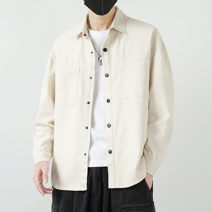 Herren Lässige Overshirt-Jacke Drune