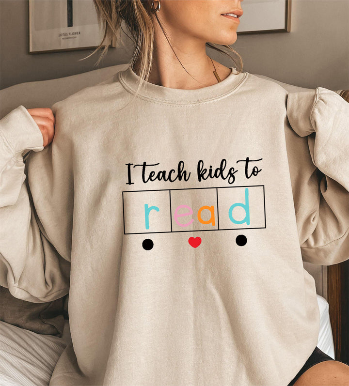 Damen Sweatshirt mit kreativem Lehrmotiv Drune