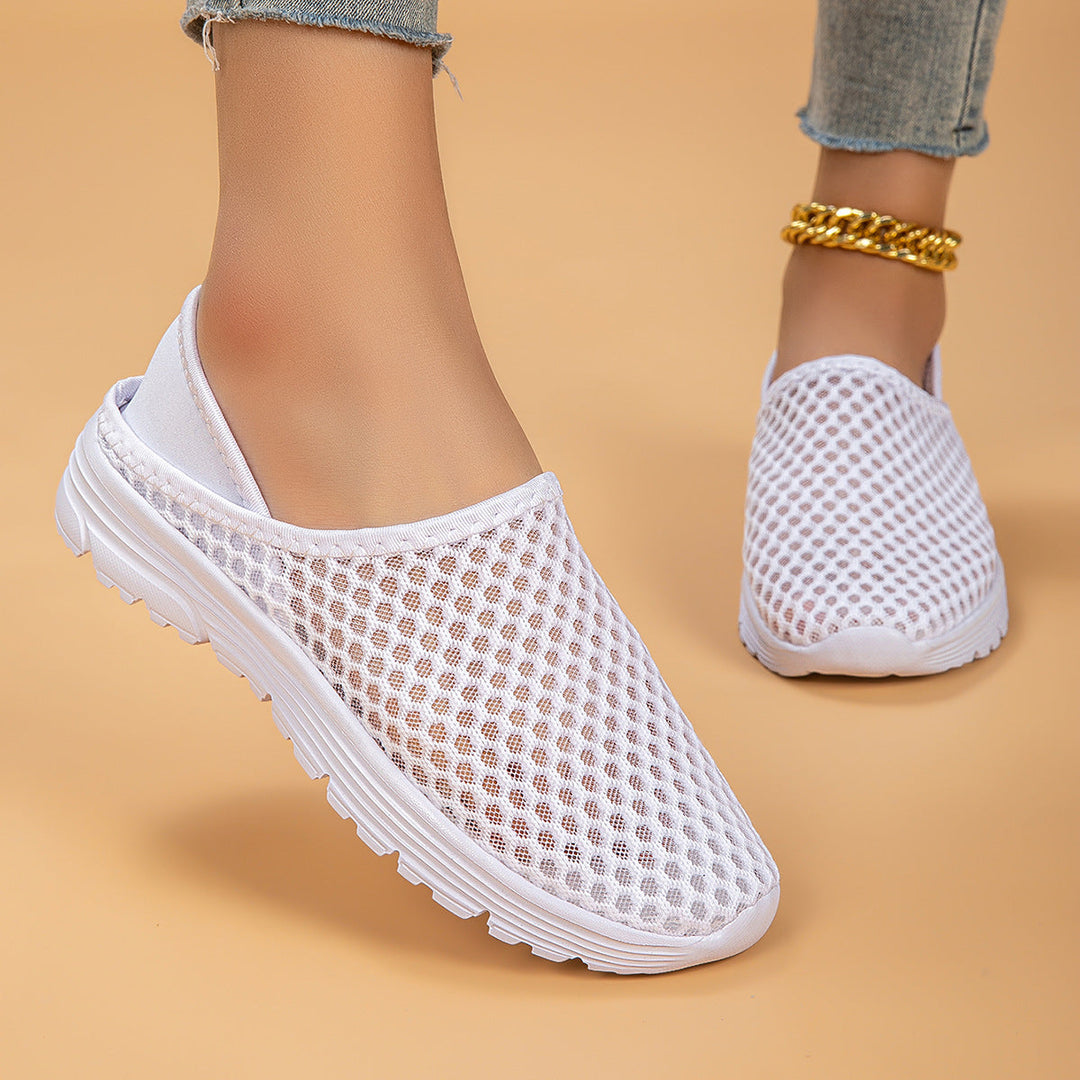 Damen Atmungsaktive Slip-On Freizeitschuhe Drune
