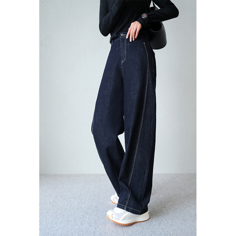 Damen Weite Jeans mit hohem Bund Drune