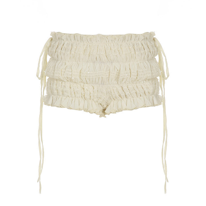 Damen Raffinierte Rüschenshorts Drune