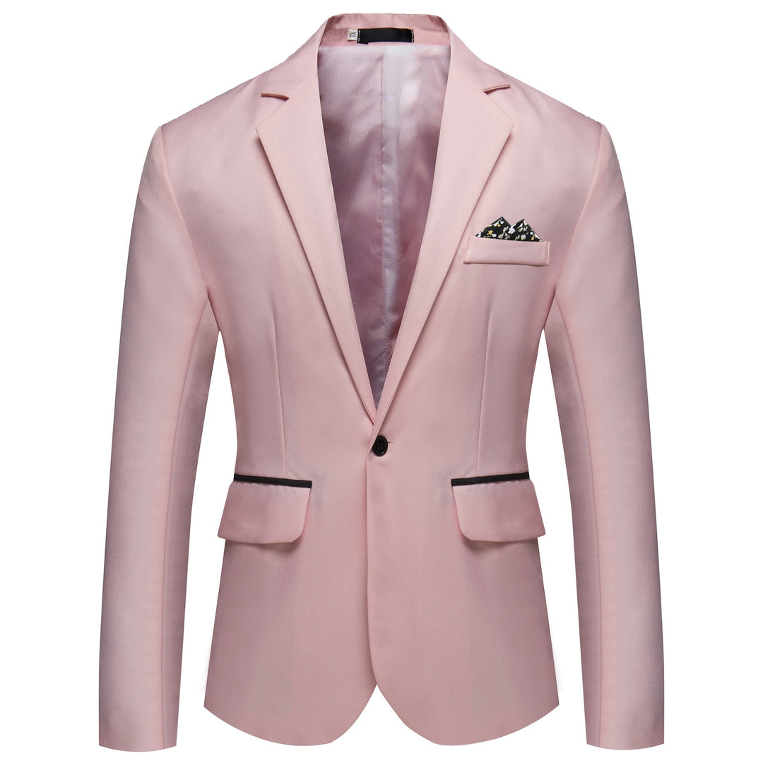 Herren modischer und eleganter Anzugjacke mit satiniertem Finish Drune