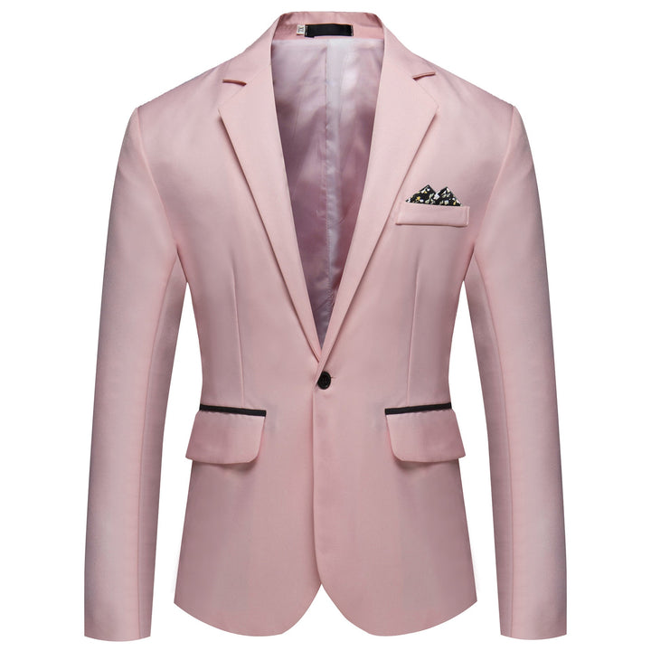 Herren modischer und eleganter Anzugjacke mit satiniertem Finish Drune