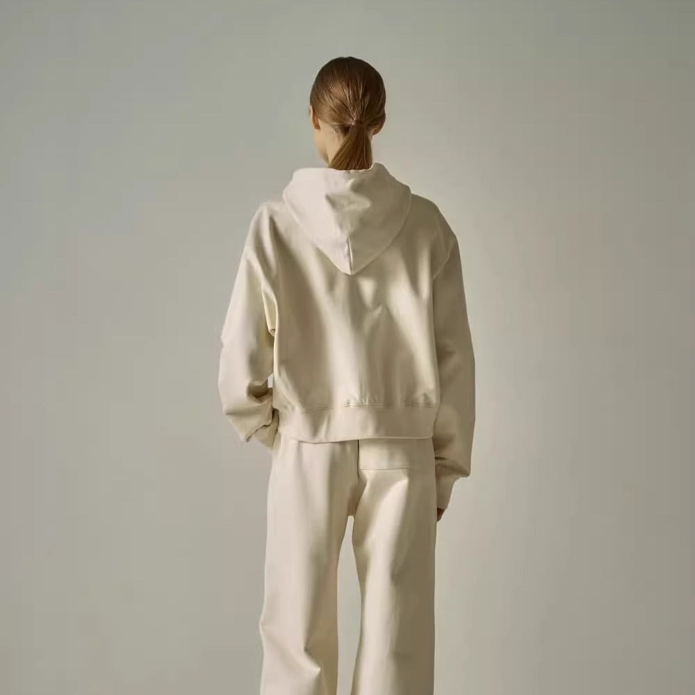 Damen Kapuzen-Sweatjacke mit Reißverschluss und seitlichen Taschen Drune