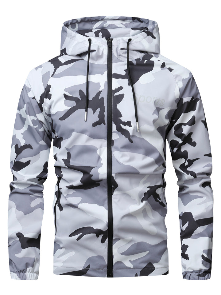 Herren Sportliche Camo-Funktionsjacke Drune