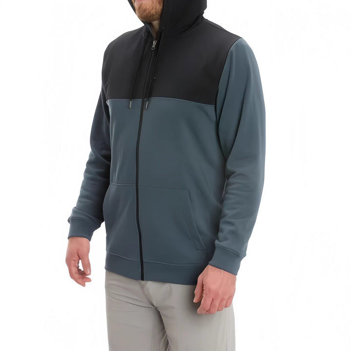 Herren Sportliche Kapuzenjacke mit stylischem Farbblock-Design