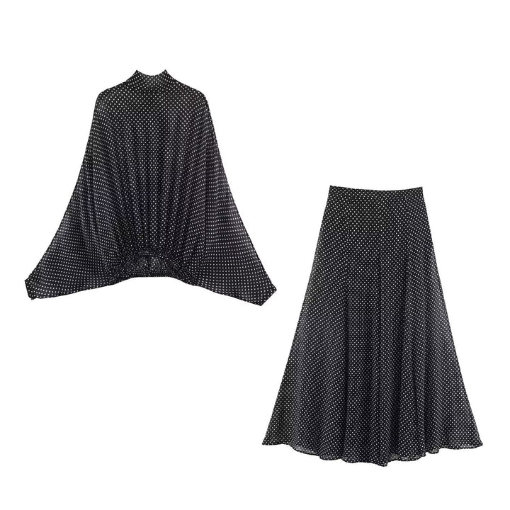 Damen Maxirock mit elegantem Pünktchenmuster und fließendem Schnitt Drune