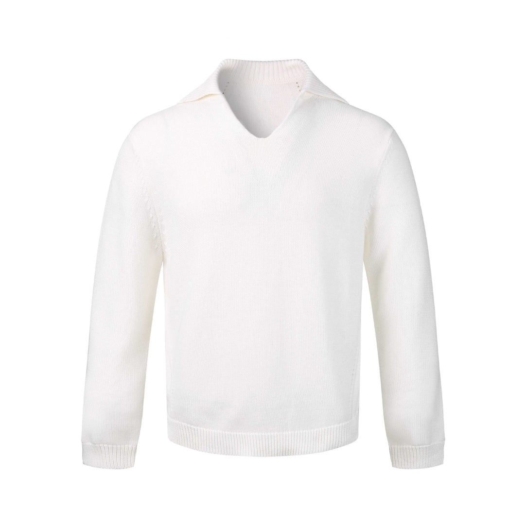 Damen Feinstrickpullover mit V‑Schlitzkragen und geripptem Saum Drune