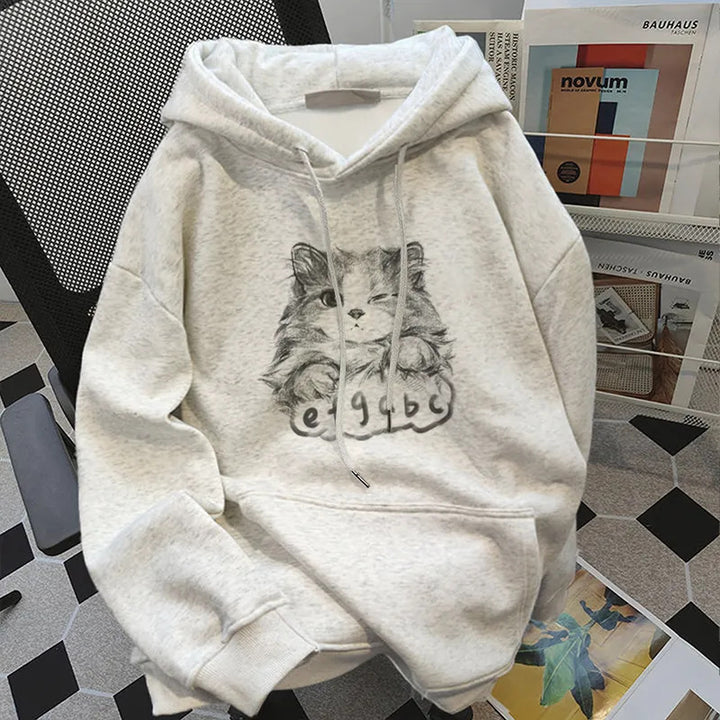 Damen Hoodie mit niedlichem Tierdesign Drune