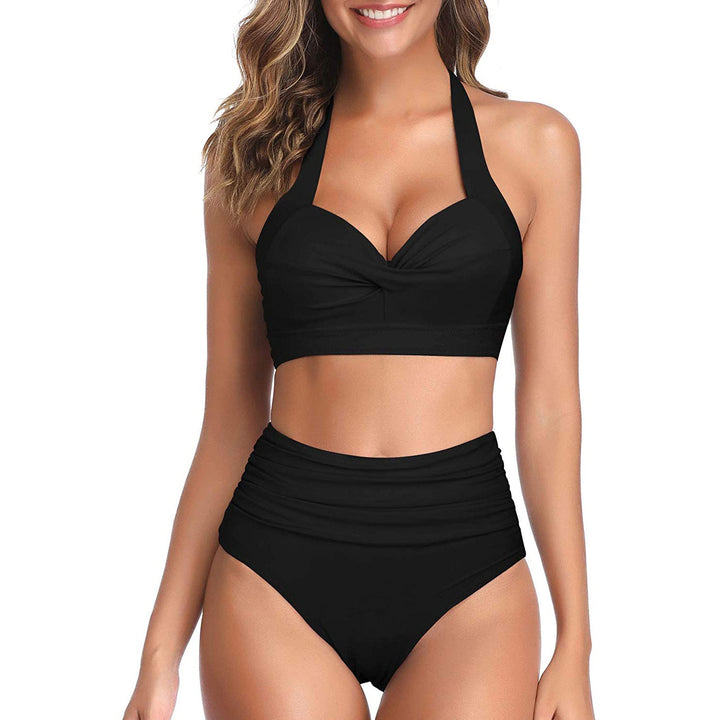 Damen Modischer Bikini mit hochgeschnittenem Höschen Drune