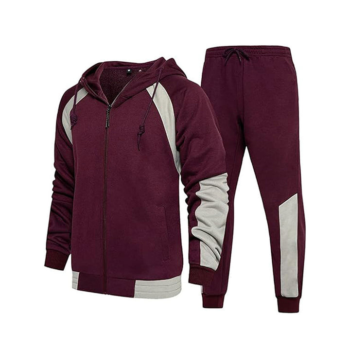 Herren sportliches Trainingsset mit hochwertigem Kapuzenoberteil und bequemen Jogginghosen Drune