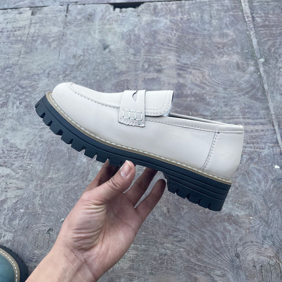 Damen nan Penny-Loafer mit dicker Profilsohle und anatomischer Komfortinnensohle Drune