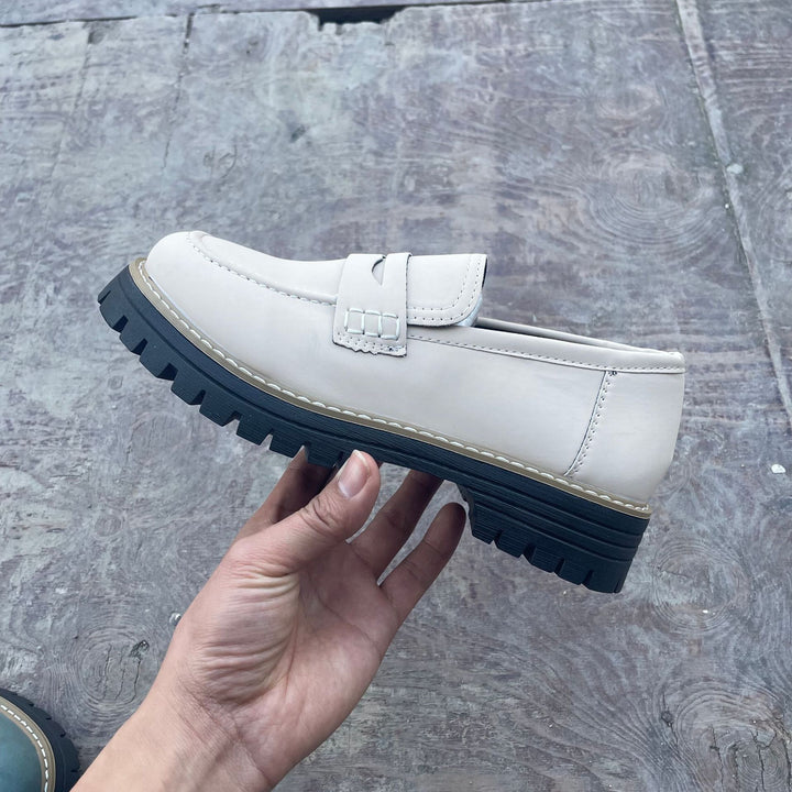 Damen nan Penny-Loafer mit dicker Profilsohle und anatomischer Komfortinnensohle Drune