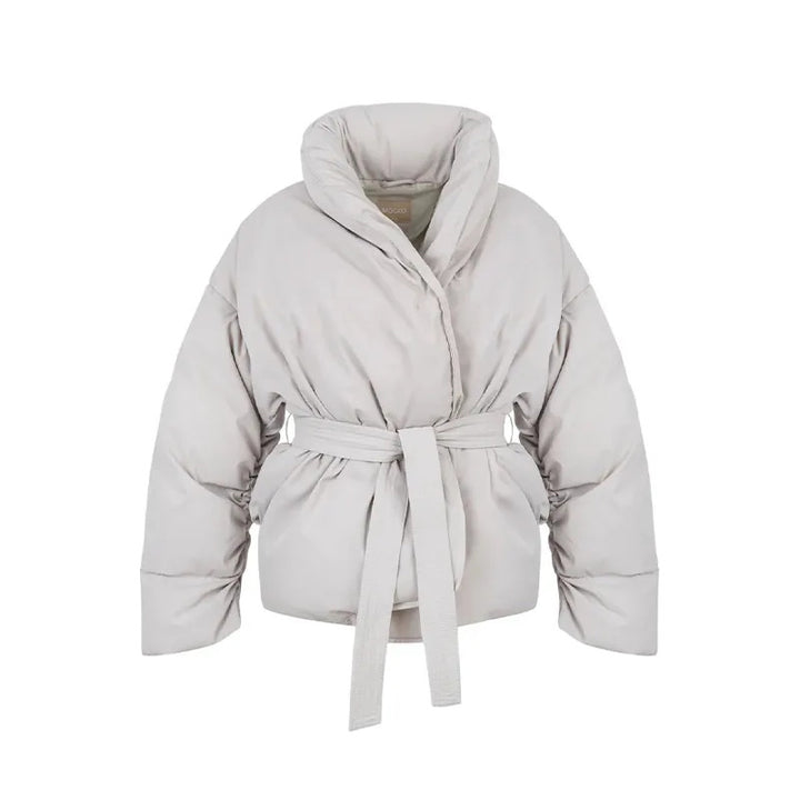 Damen Praktische und modische Daunenjacke mit Gürtel Drune