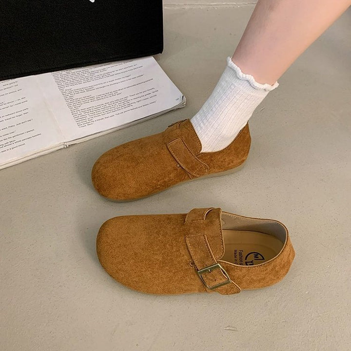 Damen Bequeme Clogs mit modischer Schnalle Drune