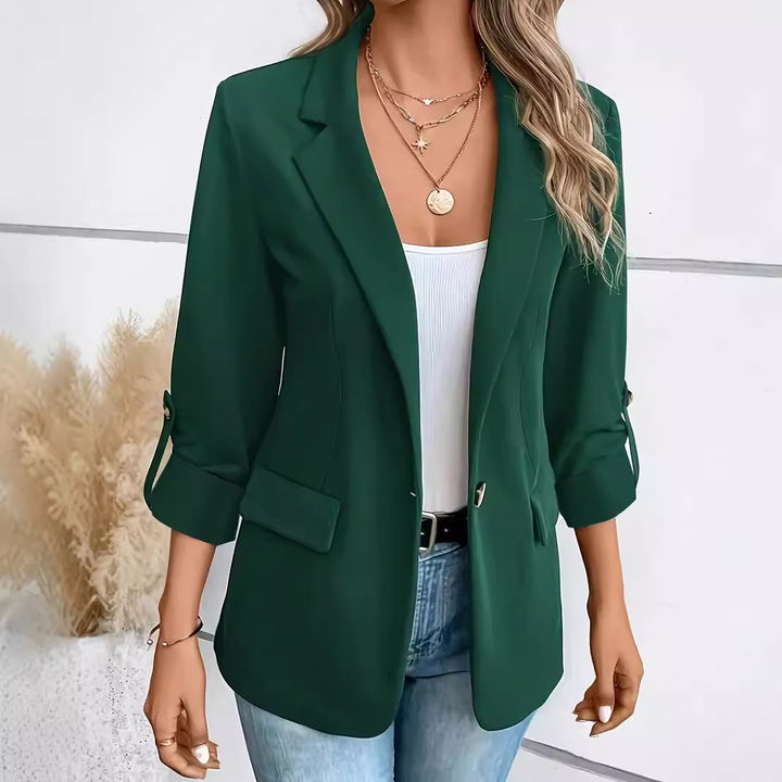 Damen eleganter Blazer mit modernem Schnitt und praktischen Taschen Drune