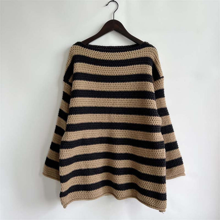 Drune | Gestreifter Strickpullover Mit Sanften Farben