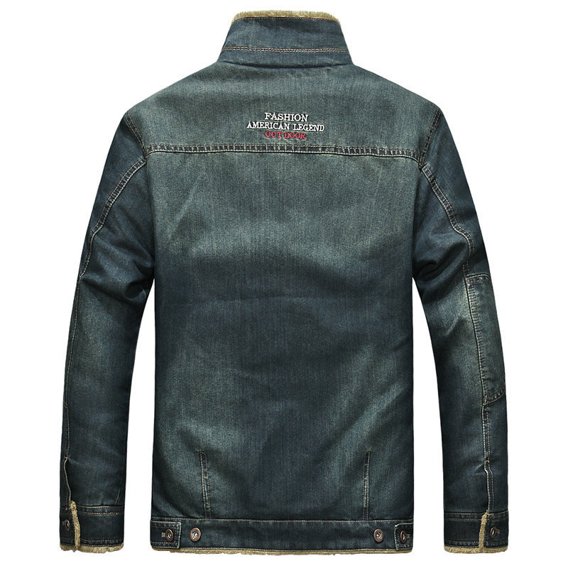 Herren Denimjacke mit kuscheligem Fleecefutter Drune