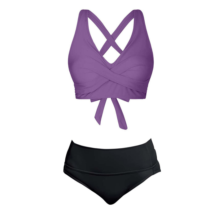 Damen Zweiteiliger Badeanzug mit floralem Design Drune