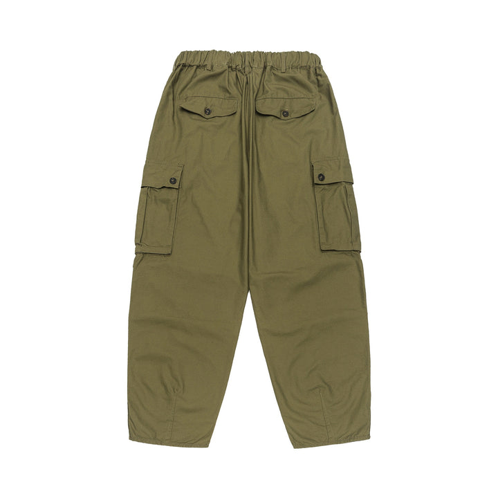Damen Cargo-Caprihose mit Tunnelzugbund, Druckknopf-Details und vielseitigen Klappentaschen Drune