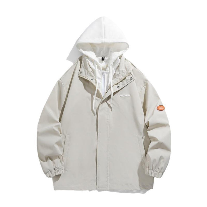 Damen Modische Übergangsjacke mit Kapuze und verstellbaren Bündchen Drune