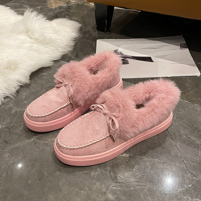 Damen Bequeme Hausschuhe mit flauschigem Innenfutter und modischem Schnitt Drune