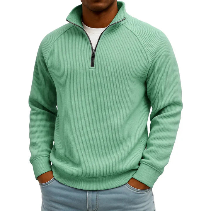 Herren Komfortabler Pullover mit Stehkragen Drune