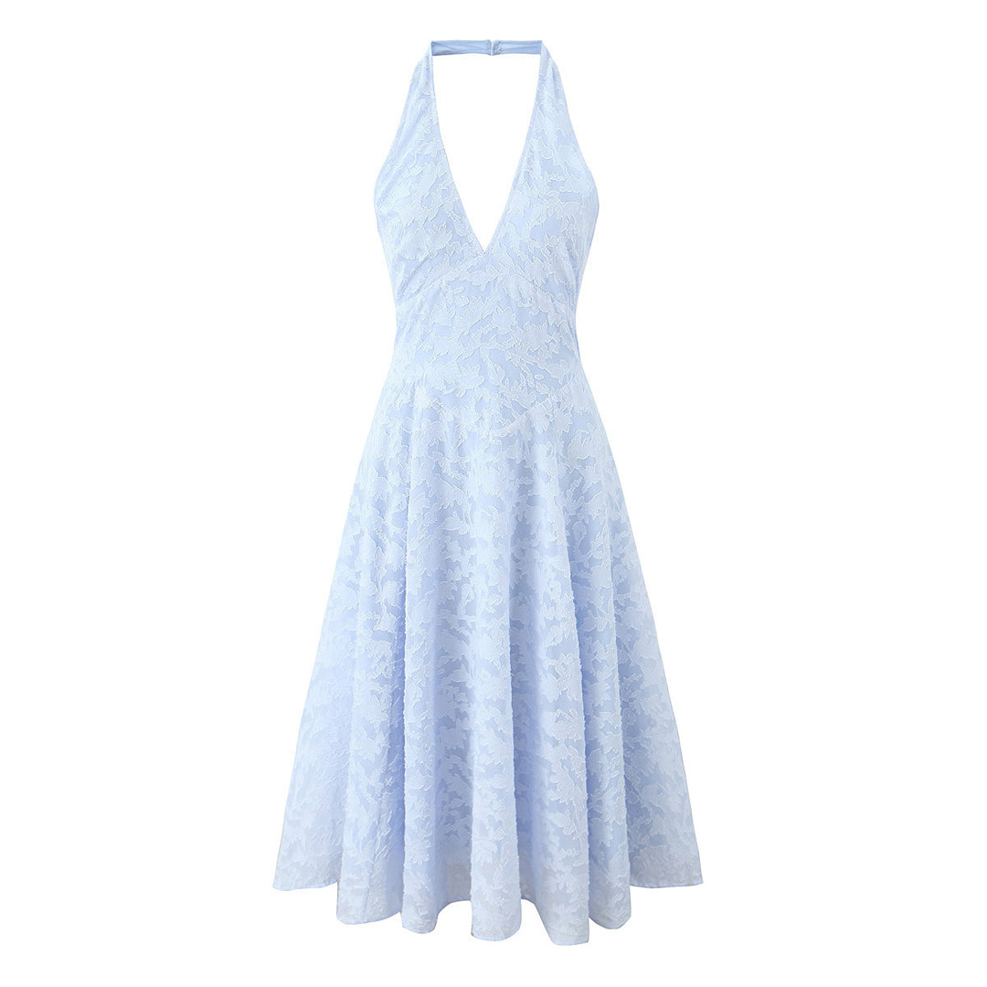 Damen elegantes Halterkleid Drune