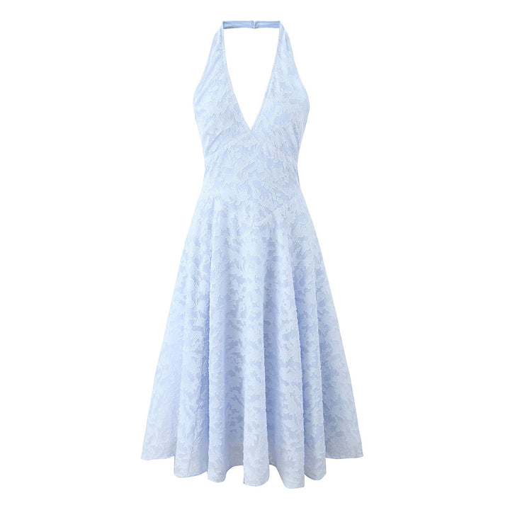 Damen elegantes Halterkleid Drune