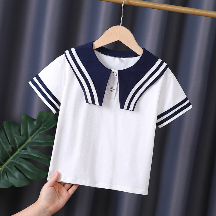 Mädchen Matrosen-T-Shirt Drune