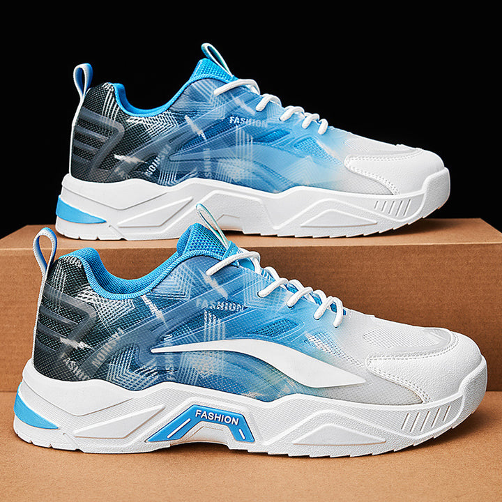 Herren Performance-Laufsneaker mit halbtransparentem Mesh-Obermaterial und sichtbarer Luftkammer Drune