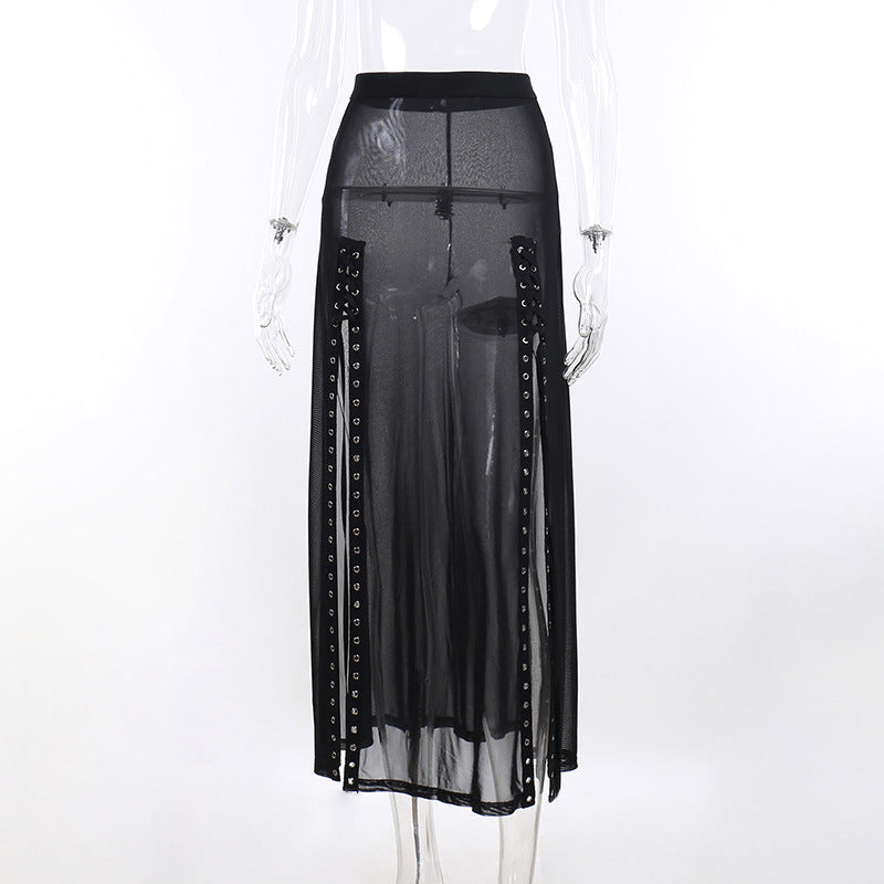 Damen figurbetonte Bluse mit Rüschendetails und Schnürung Drune
