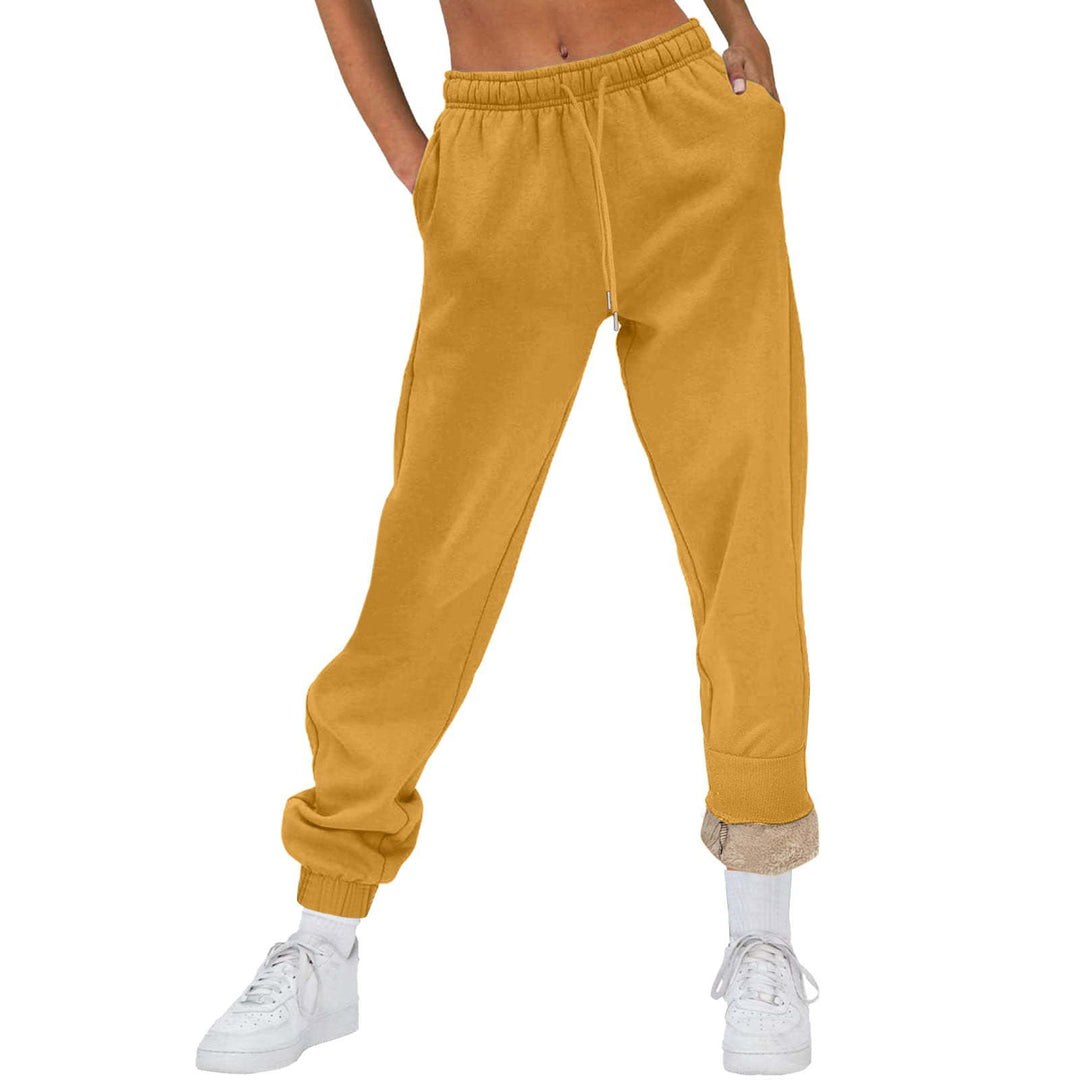 Damen Bequeme Freizeit-Hose mit Kordelzug und stilvollem Bündchen Drune