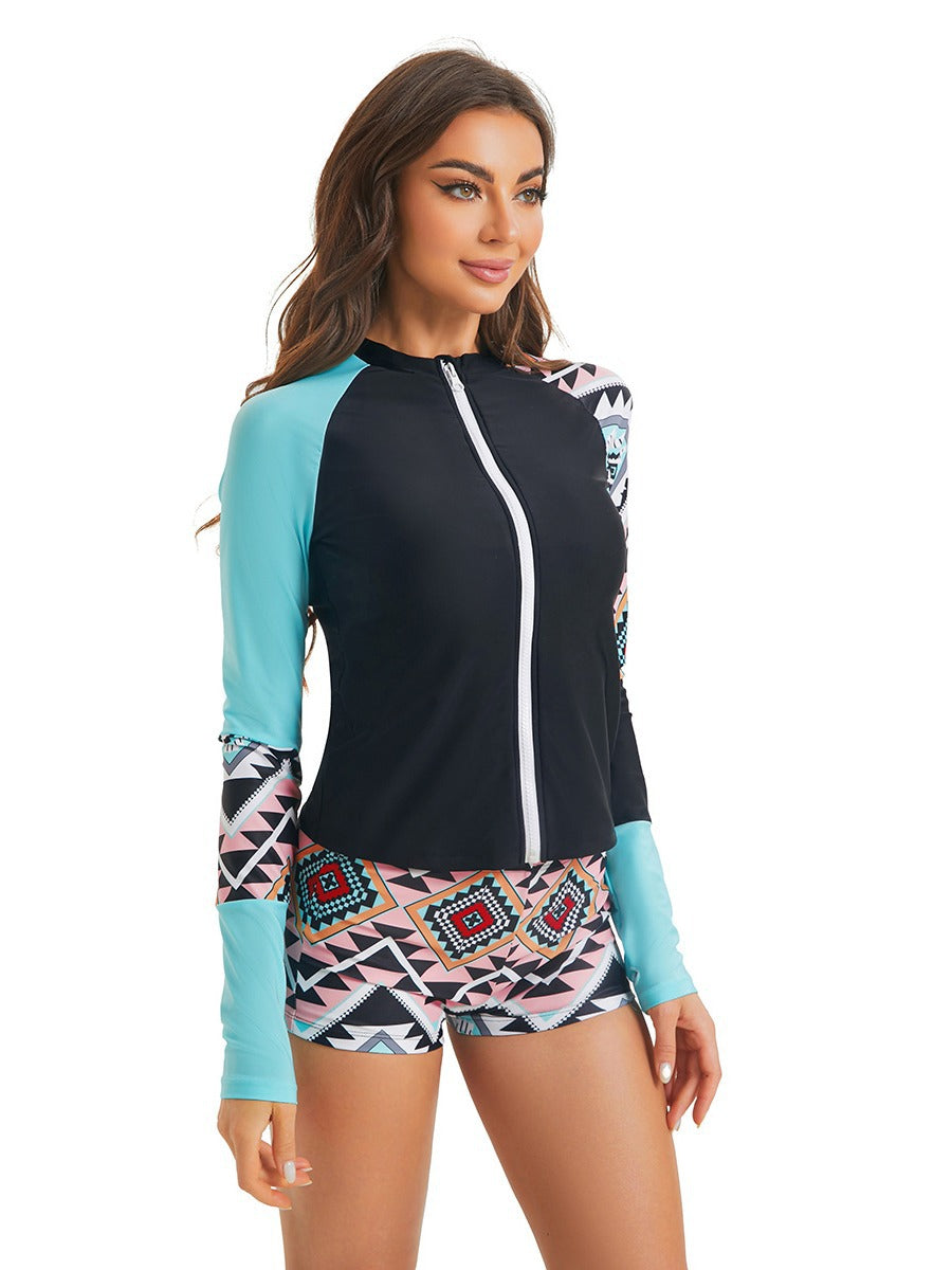 Frauen UV-Schutz Rash Guard Set Drune
