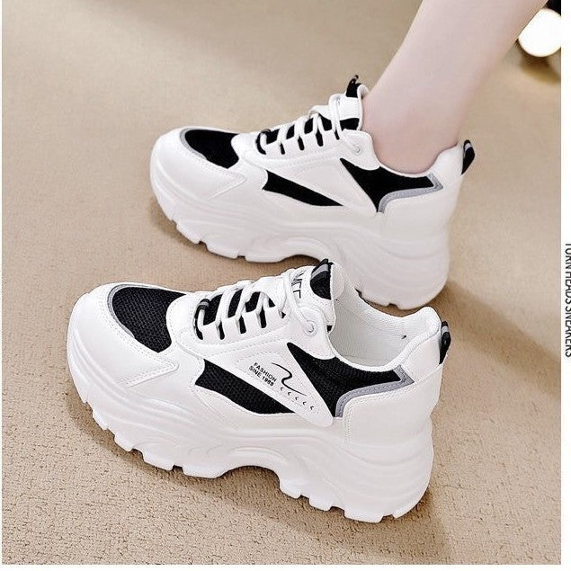Damen High-Top Sneakers mit trendigem Chunky-Design und atmungsaktiver Obermaterialkombination Drune