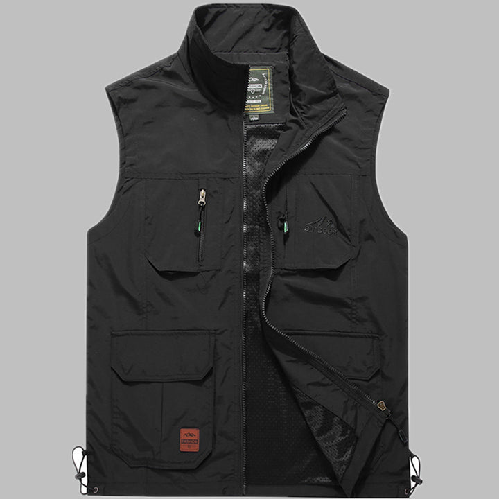Herren Outdoor‑Utility‑Weste mit multifunktionalen Taschen und atmungsaktivem Meshfutter Drune