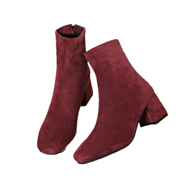 Damen Modische Stiefeletten Drune