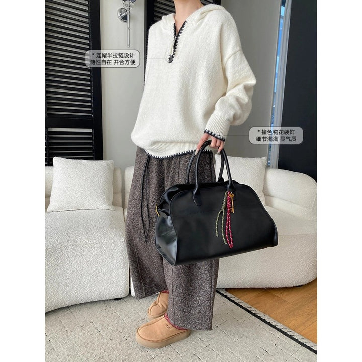 Damen kuscheliger Hoodie mit Halbreißverschluss und bequemer Passform Drune