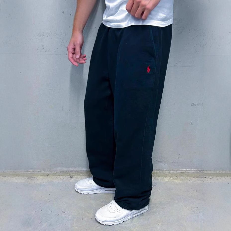 Herren Weite Baggy-Sweathose mit elastischem Bund und Sticklogo Drune