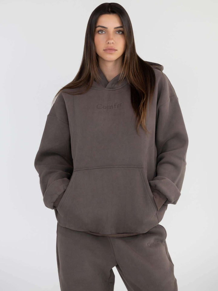 Damen nan lässige Sweatpants mit hohem Bund, seitlichen Eingrifftaschen und elastischen Bündchen Drune